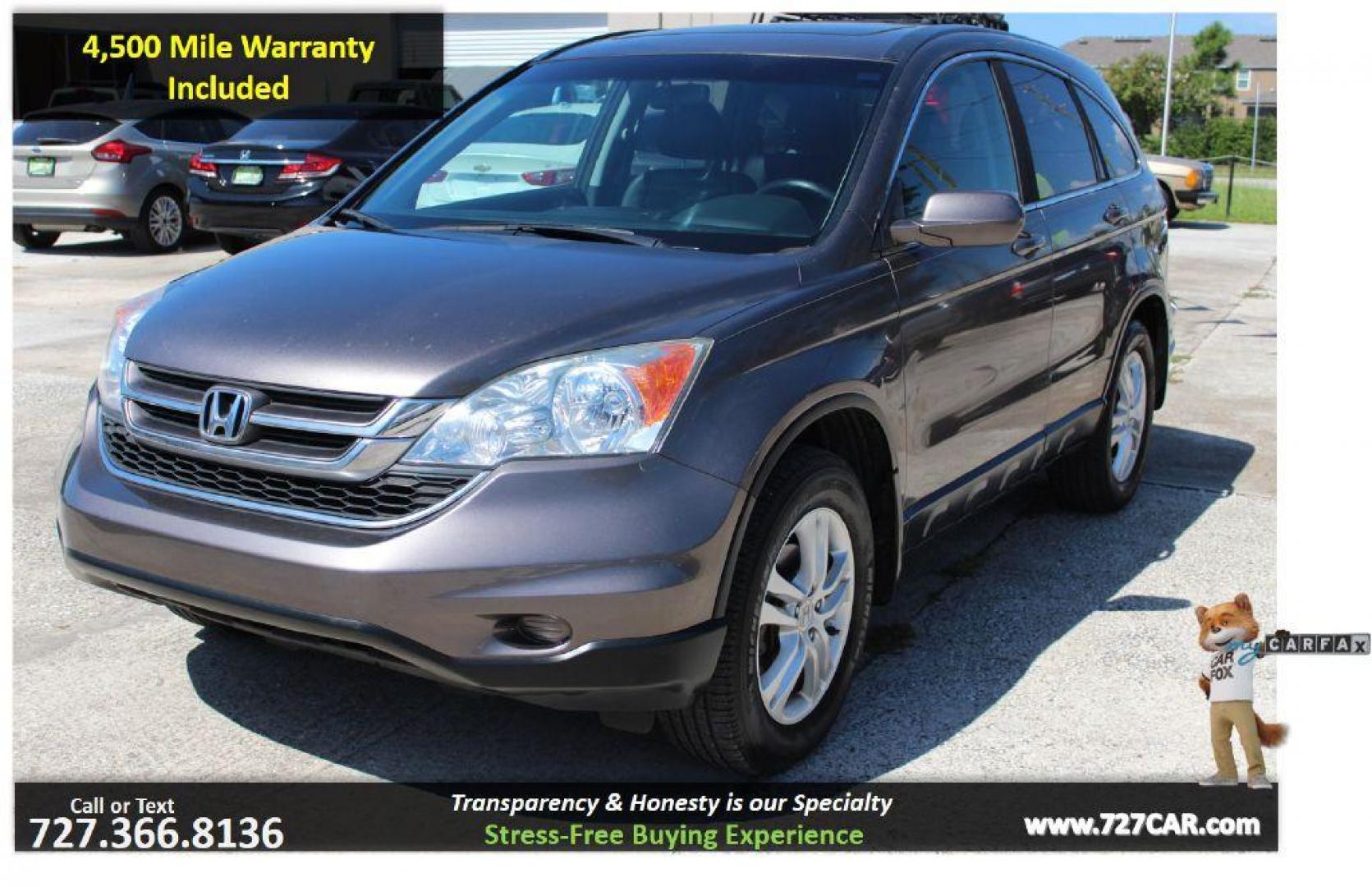2010 GREY HONDA CR-V EXL (5J6RE3H71AL) with an 2.4L engine, Automatic transmission, located at 6921 40th St N, Pinellas Park, FL, 33781, (727) 366-8136, 27.834944, -82.687653 - 1-Owner CRV, EX-L model. Fully Loaded with Leather Interior, Ice Cold A/C, Automatic, Power options Extra Clean Inside and out, Fully Serviced and Ready to go Anywhere. *****100% TRANSPARENT PRICING ***** 125-Point Inspection Completed, Fully Serviced and Ready To Go! Family Owned and Oper - Photo#0