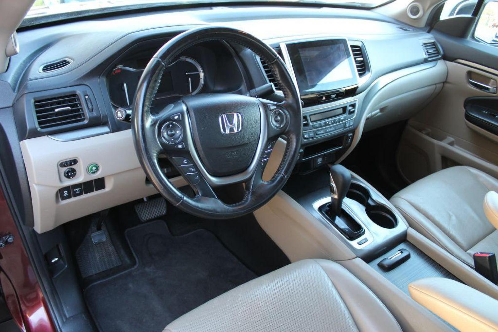 2017 MAROON HONDA RIDGELINE RTL (5FPYK3F63HB) with an 3.5L engine, Automatic transmission, located at 6921 40th St N, Pinellas Park, FL, 33781, (727) 366-8136, 27.834944, -82.687653 - Photo#5
