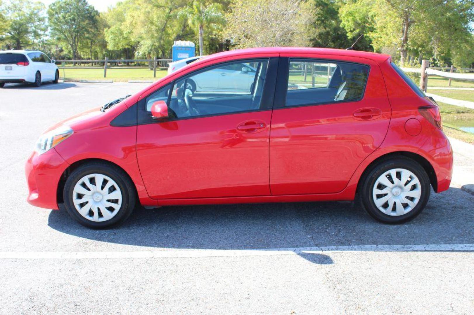 2016 RED TOYOTA YARIS L (VNKKTUD31GA) with an 1.5L engine, Automatic transmission, located at 6921 40th St N, Pinellas Park, FL, 33781, (727) 366-8136, 27.834944, -82.687653 - 2016 Toyota Yaris - Clean with Low Miles and Full CarFax Report - Fully Serviced and Ready to Go with Aux Inputs, Bluetooth Options and More, Great First Car, Good for Work Commute, School or Any Food Delivery Services! Must See! *****100% TRANSPARENT PRICING ***** 125-Point Inspection Completed, - Photo#1