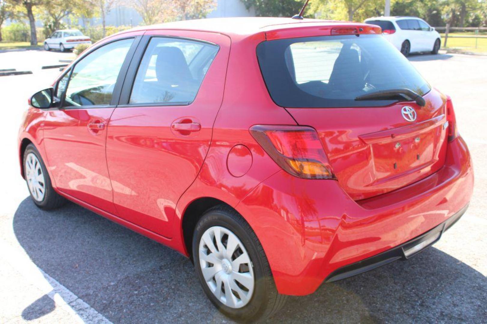 2016 RED TOYOTA YARIS L (VNKKTUD31GA) with an 1.5L engine, Automatic transmission, located at 6921 40th St N, Pinellas Park, FL, 33781, (727) 366-8136, 27.834944, -82.687653 - 2016 Toyota Yaris - Clean with Low Miles and Full CarFax Report - Fully Serviced and Ready to Go with Aux Inputs, Bluetooth Options and More, Great First Car, Good for Work Commute, School or Any Food Delivery Services! Must See! *****100% TRANSPARENT PRICING ***** 125-Point Inspection Completed, - Photo#2