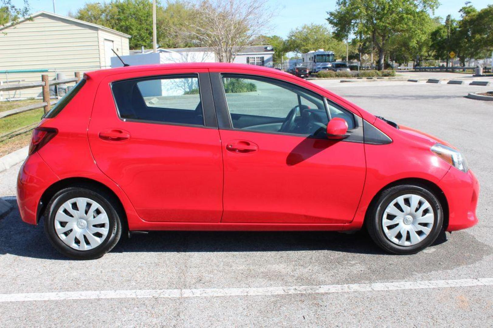 2016 RED TOYOTA YARIS L (VNKKTUD31GA) with an 1.5L engine, Automatic transmission, located at 6921 40th St N, Pinellas Park, FL, 33781, (727) 366-8136, 27.834944, -82.687653 - 2016 Toyota Yaris - Clean with Low Miles and Full CarFax Report - Fully Serviced and Ready to Go with Aux Inputs, Bluetooth Options and More, Great First Car, Good for Work Commute, School or Any Food Delivery Services! Must See! *****100% TRANSPARENT PRICING ***** 125-Point Inspection Completed, - Photo#5